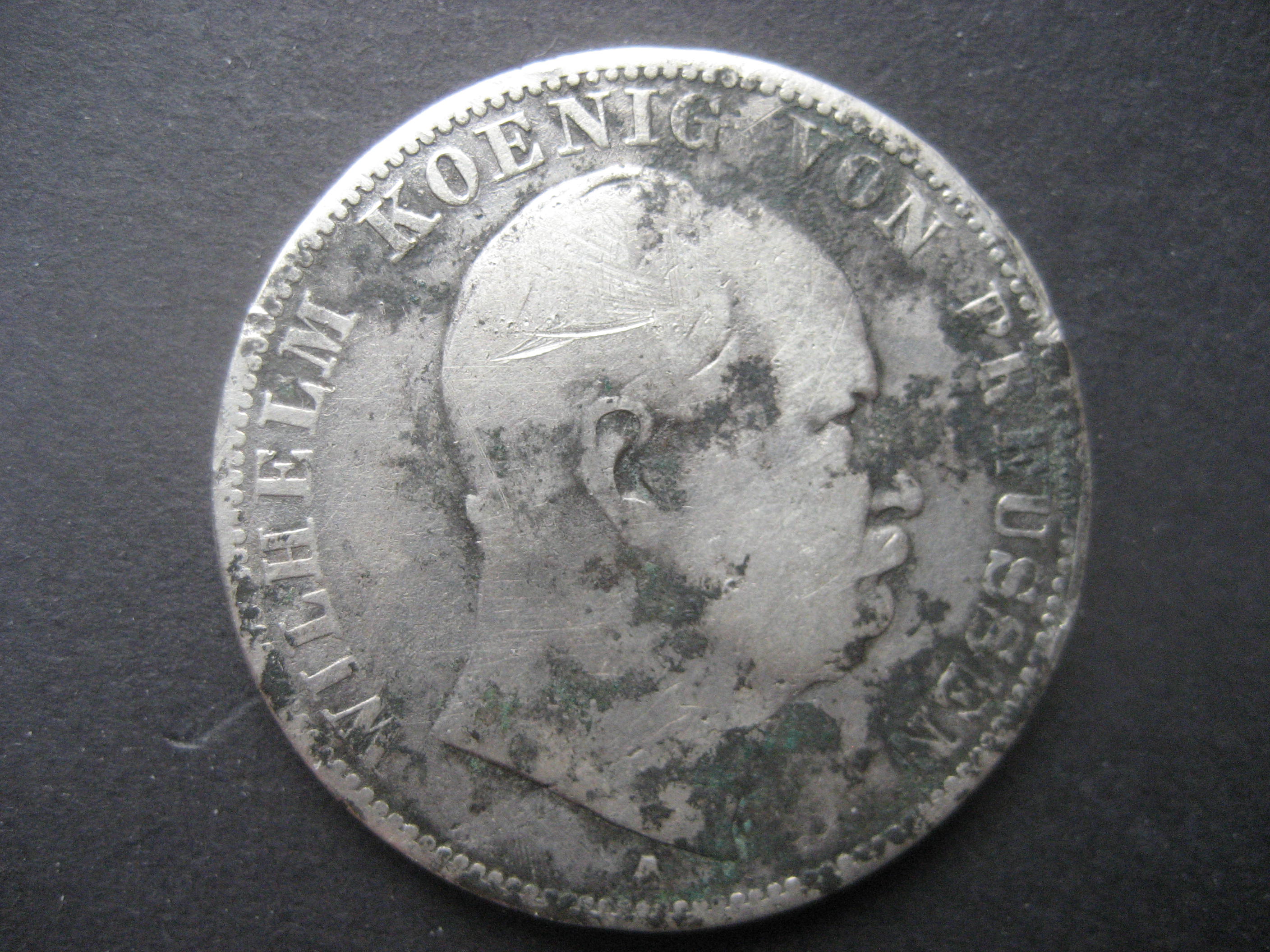 Thaler de Wilheim 1er Roi de Prusse  Argent 1866A.JPG