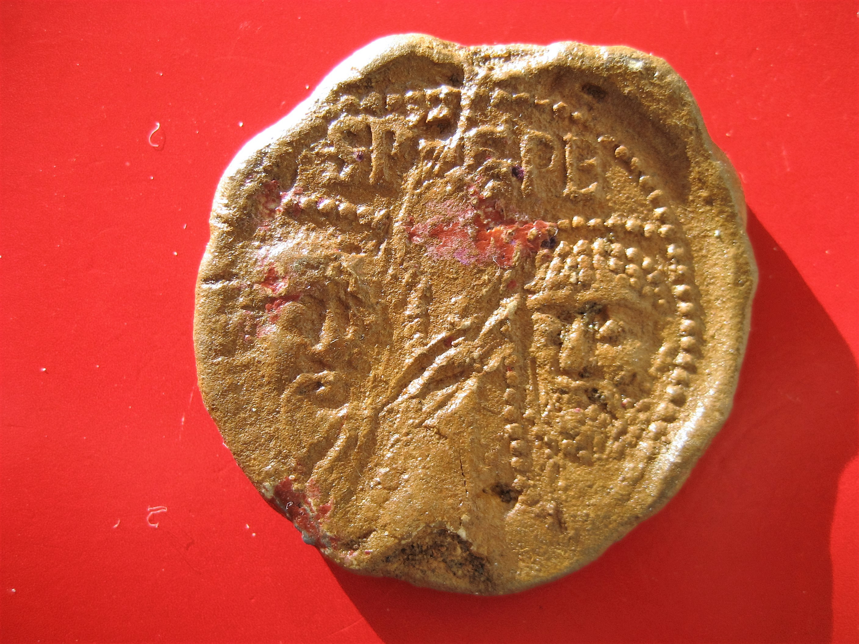 (1)Bulle papale de Grégoire IX(ugolino de segni)vers 1170-Rome,1241,Pape de 1227a1241(Anagni)Plomb,49g,38mm.JPG