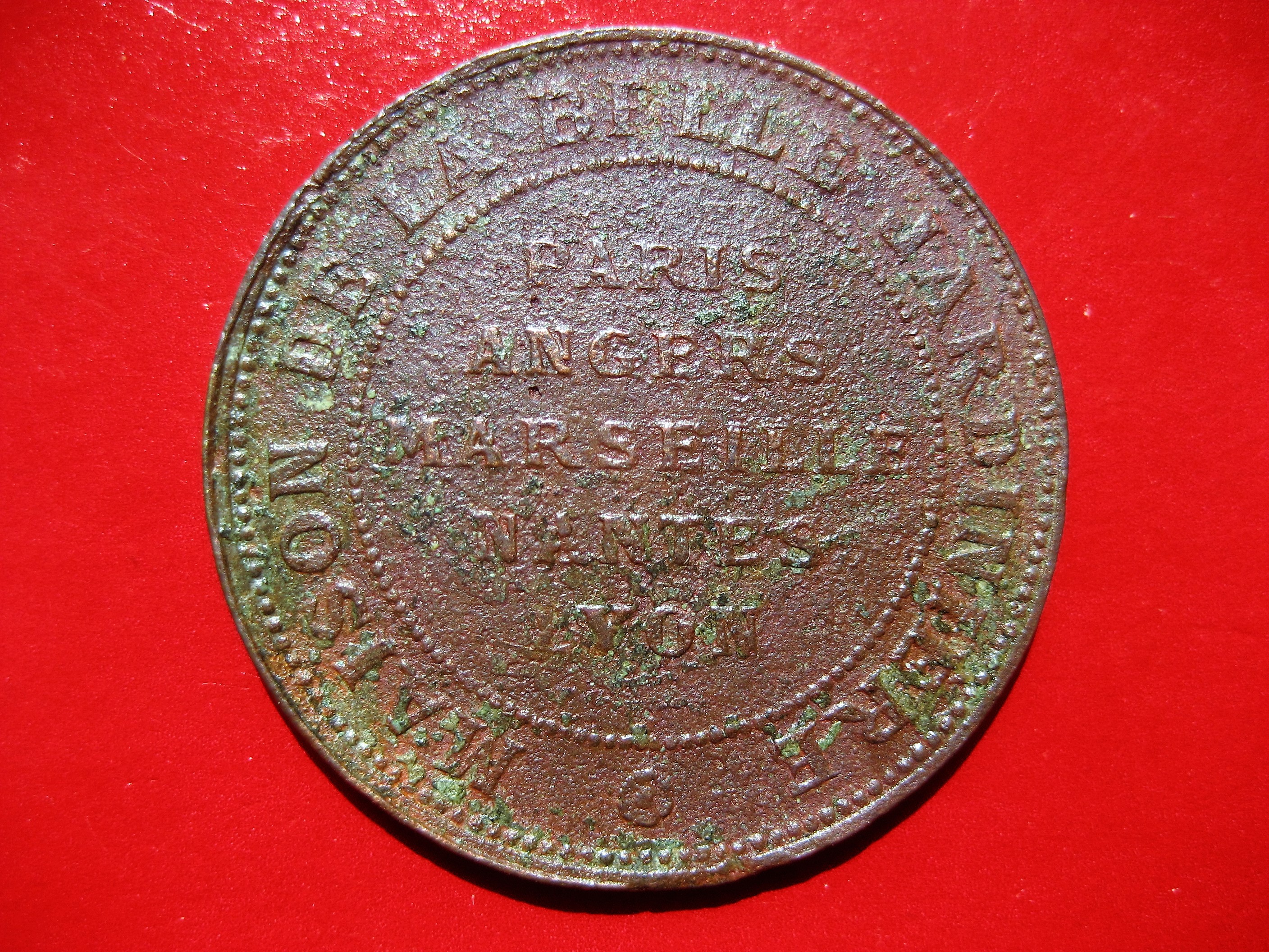 (23)jeton publicitaire de la belle jardiniere 2.JPG