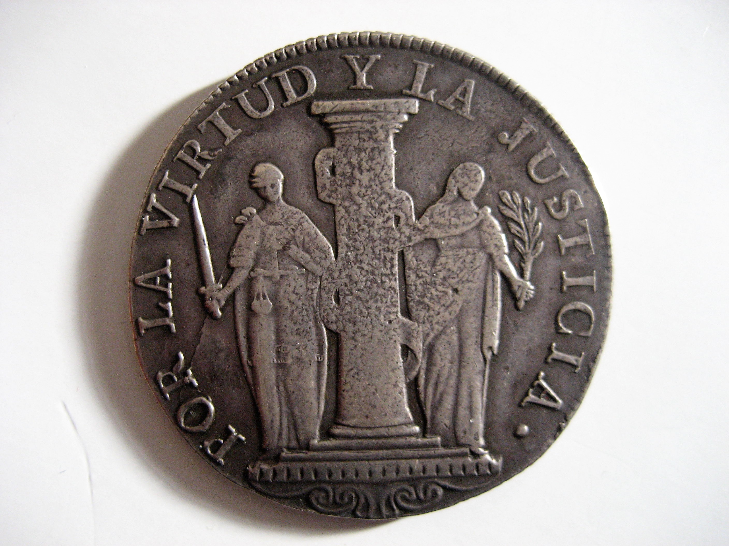 Perou Libre(provisoire) 8 Reaux 1822 Argent.JPG